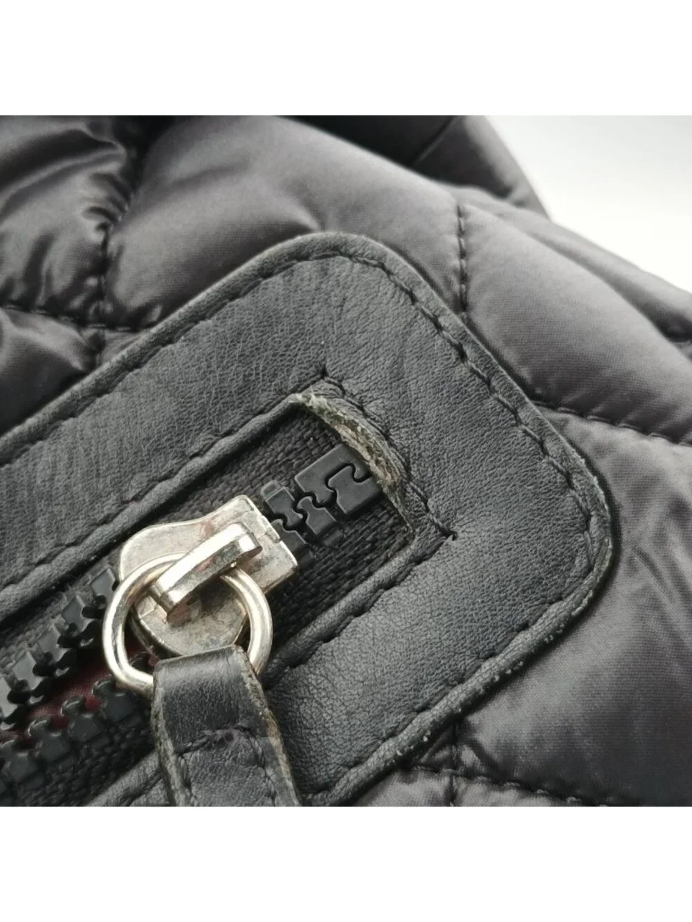 Chanel Coco Cocoon Quilted Black Nylon Leather Handbag
